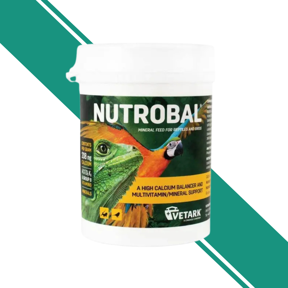 Nutrobal Calcium and Multivitamin Powder for Birds and Reptiles